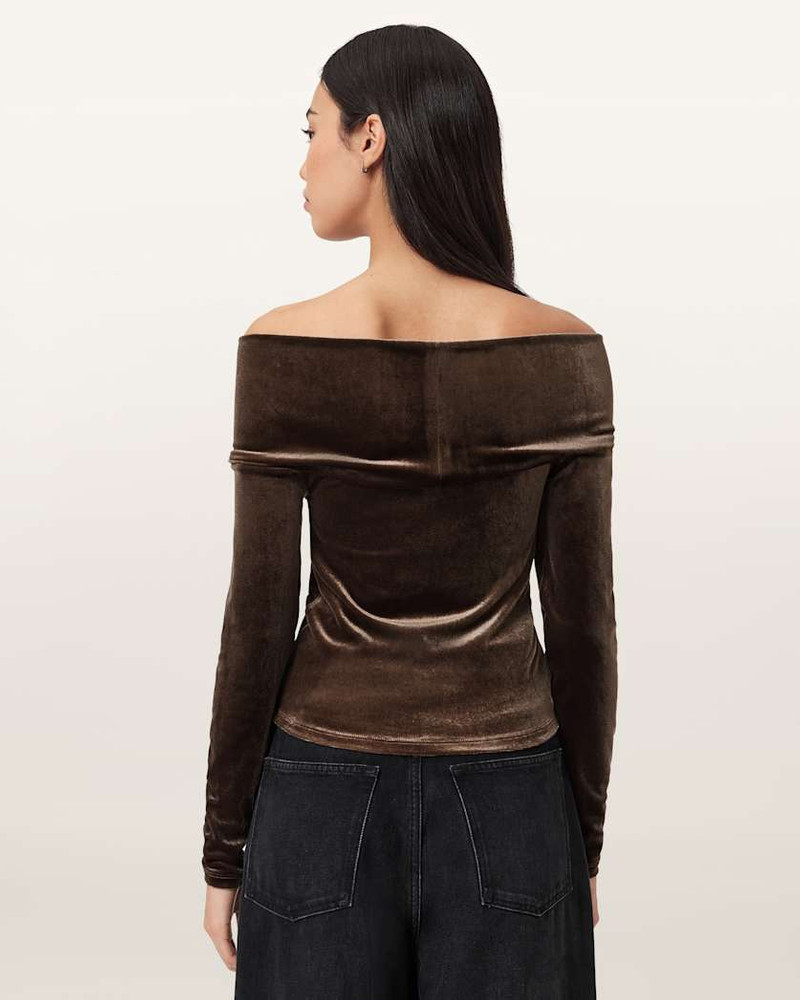 DELTA VELVET WRAP TOP 6