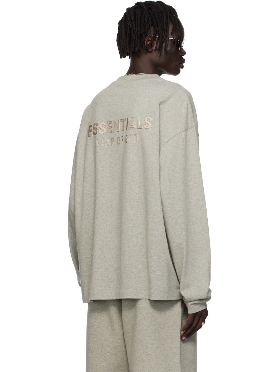 Gray Classic Fit Long Sleeve T-shirt - 3