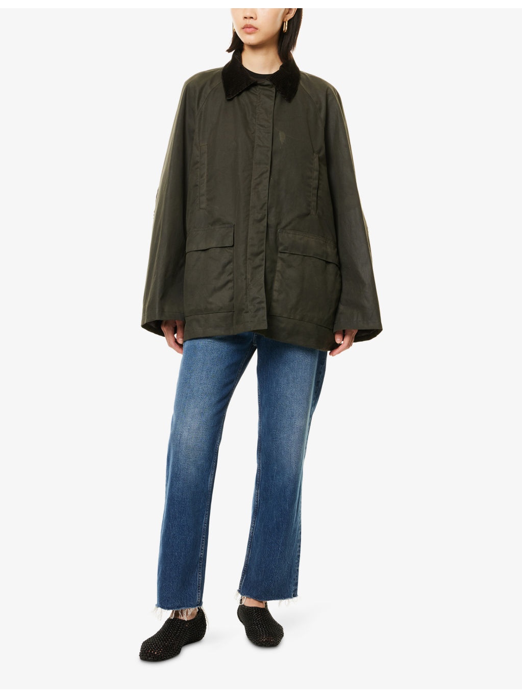Split-Hem Padded Cotton Country Jacket - 3