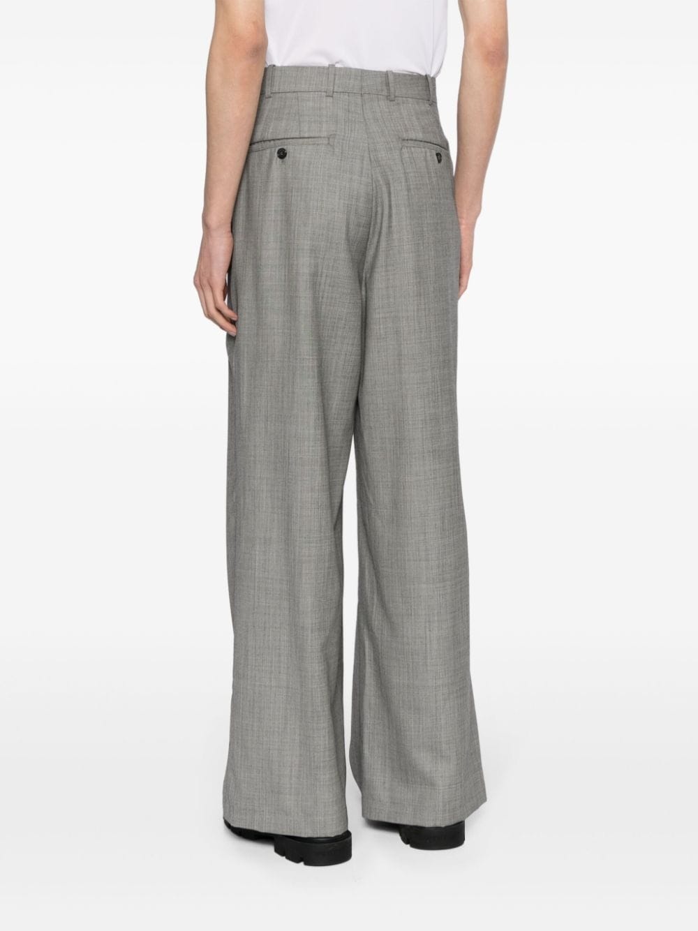 tailored wide-leg trousers - 4