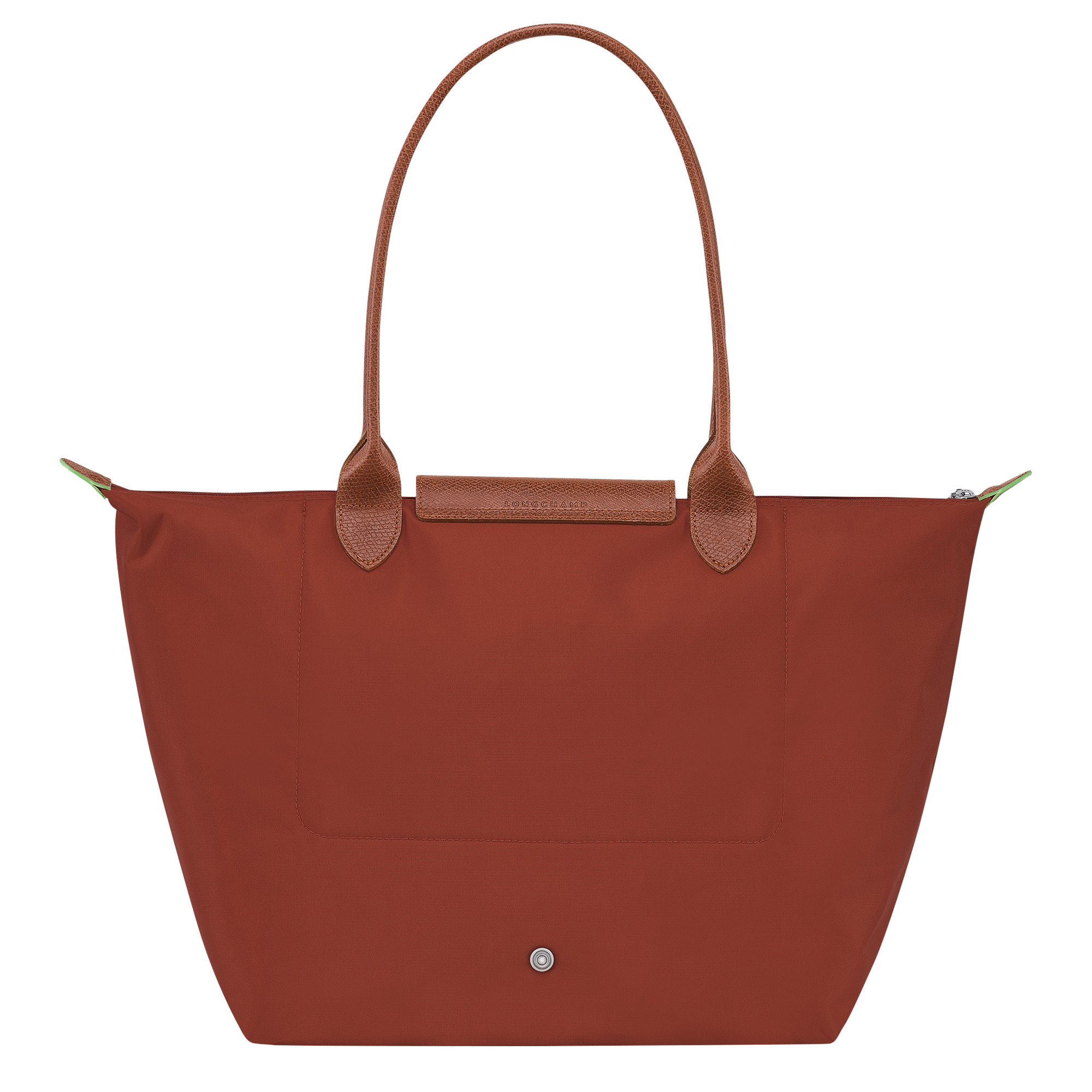 Le Pliage Green L Tote bag Chestnut - Recycled canvas - 4