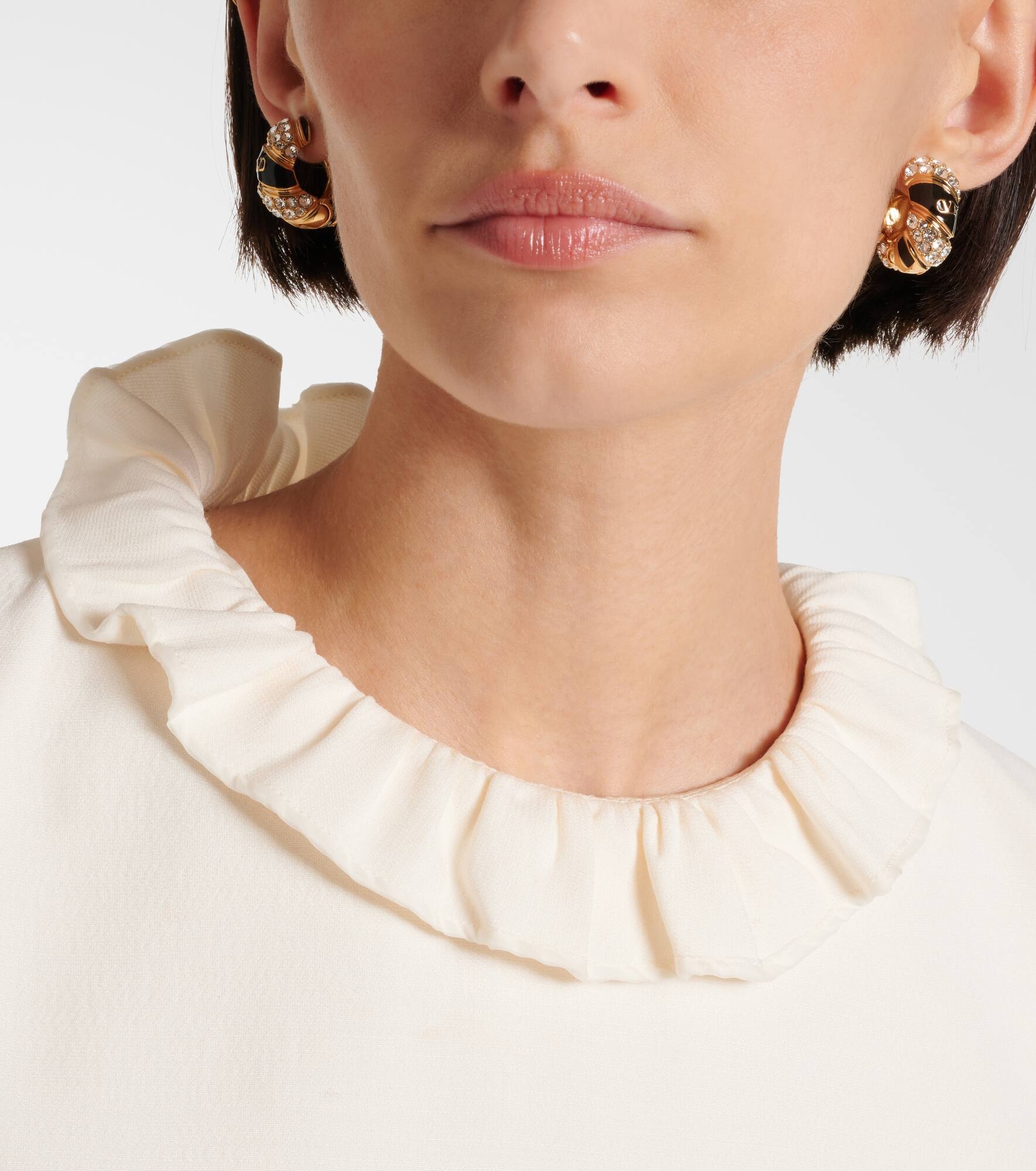 Famiglia embellished hoop earrings - 3
