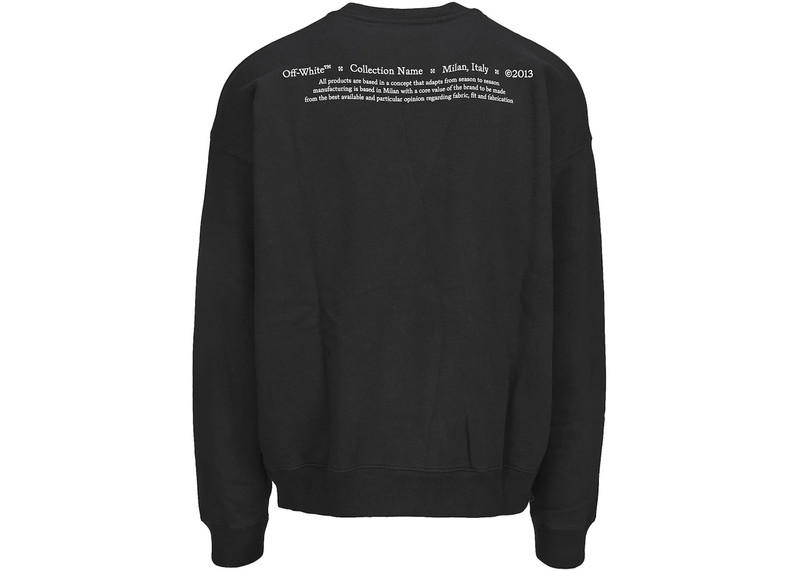 Off-White OFF-WHITE Caravaggio Boy Crew Sweatshirt Black outlook