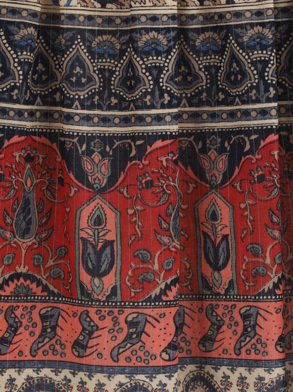 Voyage Imaginaire-print muslin midi skirt - 4