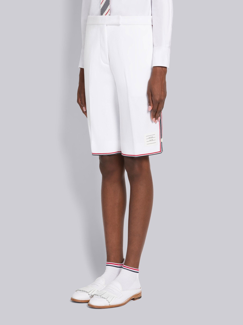 Thom Browne Tech Twill Grosgrain Framing Bermuda Short outlook