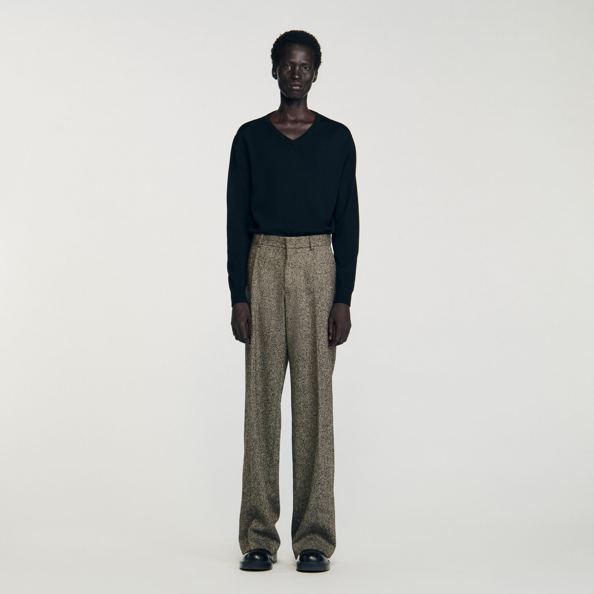 WIDE-LEG SUIT TROUSERS - 2
