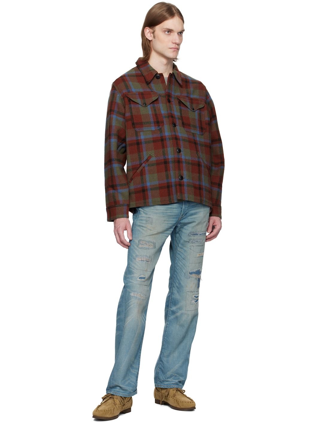 Multicolor Wool Ace Cruiser Shirt Jacket - 4