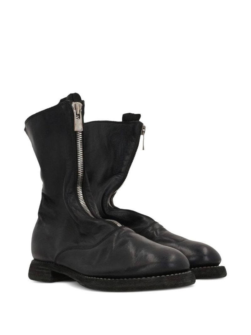 Guidi zip-front round-toe boots outlook