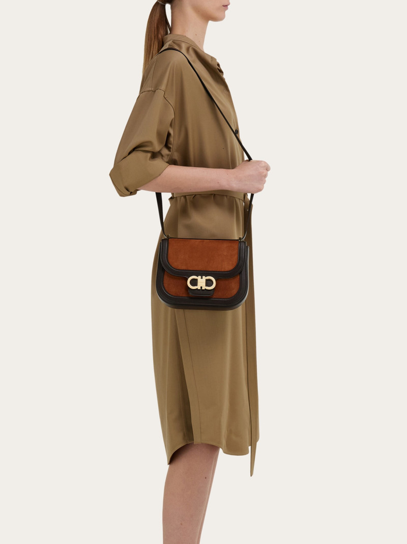 Double Gancini crossbody bag (XS) 3