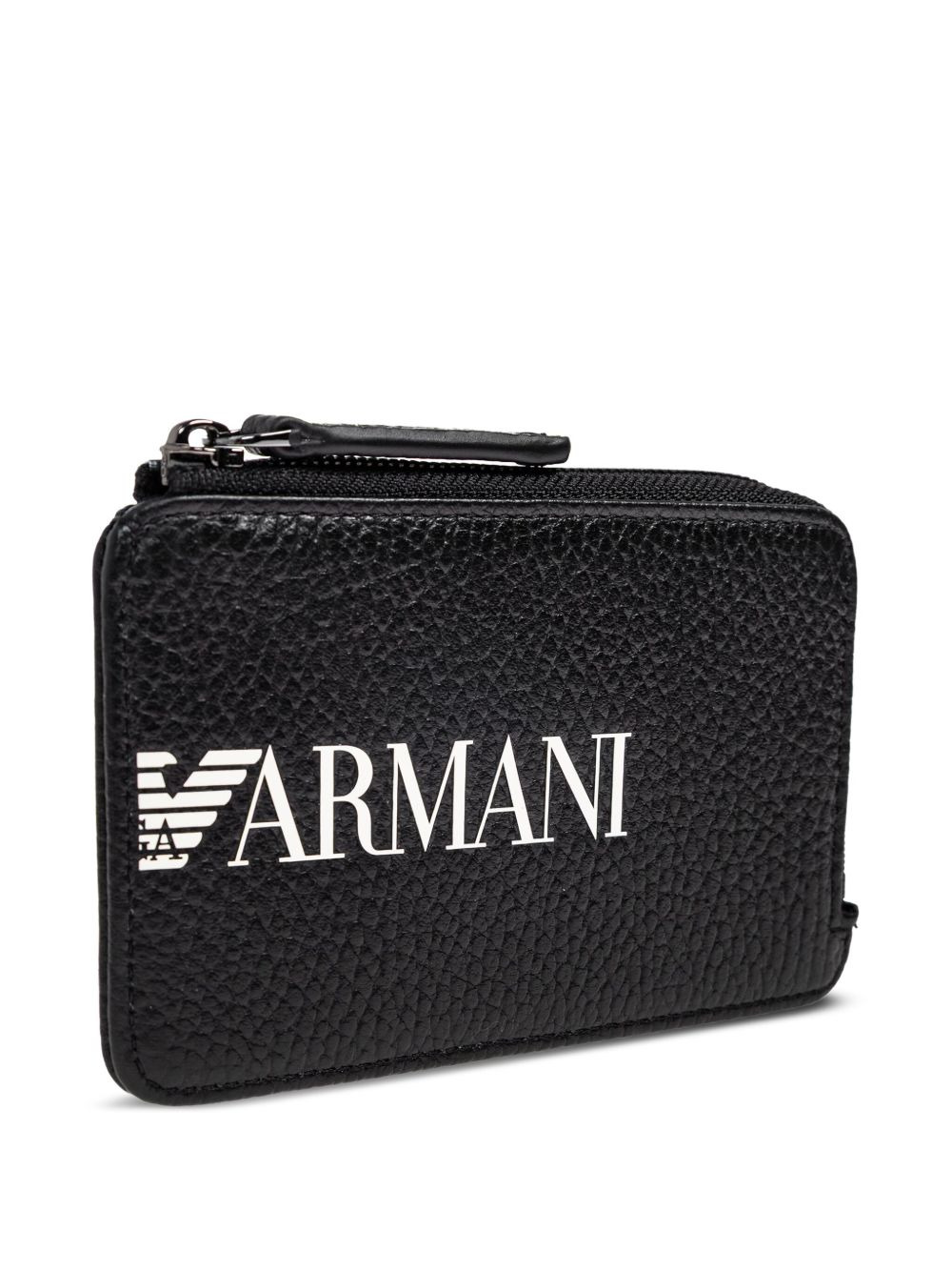 logo-plaque zip-around cardholder - 3