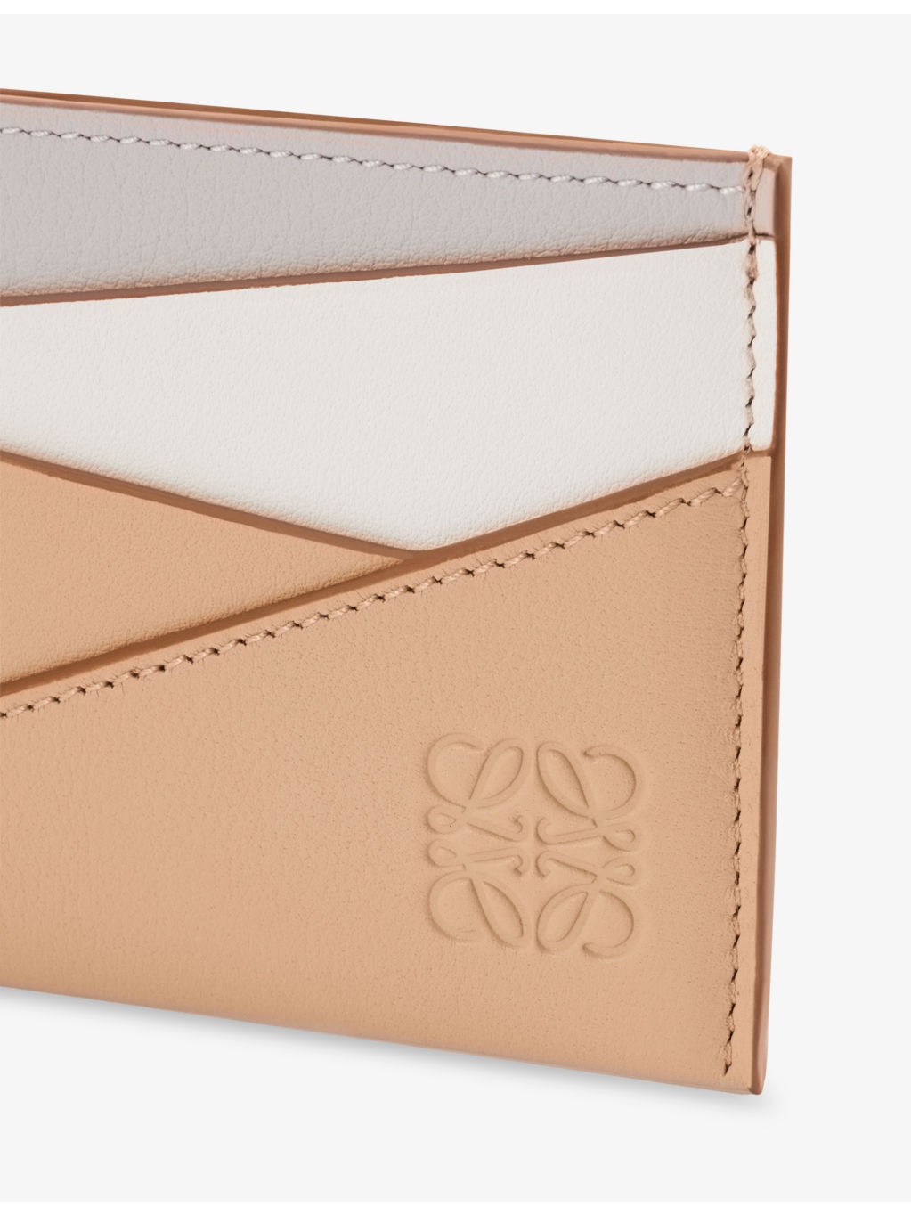 Puzzle Plain Leather Cardholder - 2