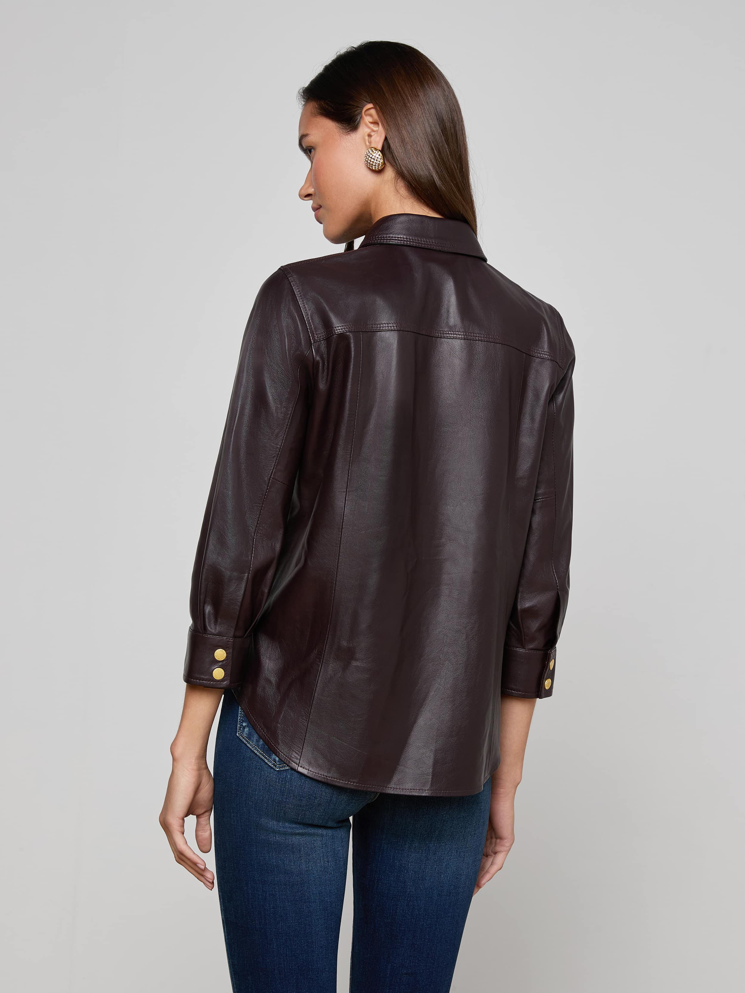 Avina Leather Shirt - 5