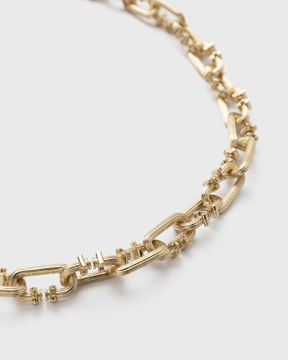 SMALL C LINK COLUMN NECKLACE - 4