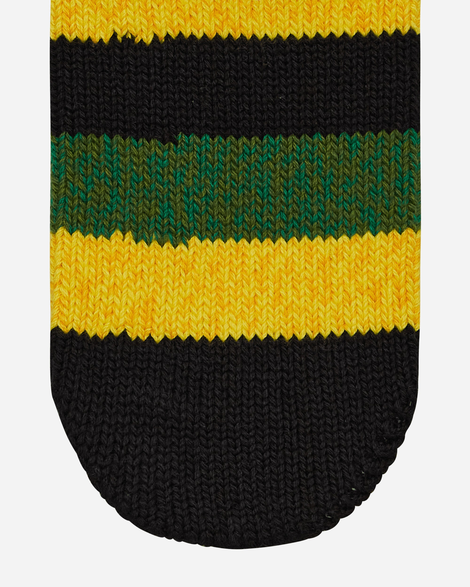 56 Yarns Rasta Rainbowy Happy Heel Socks Black / Yellow / Green - 3