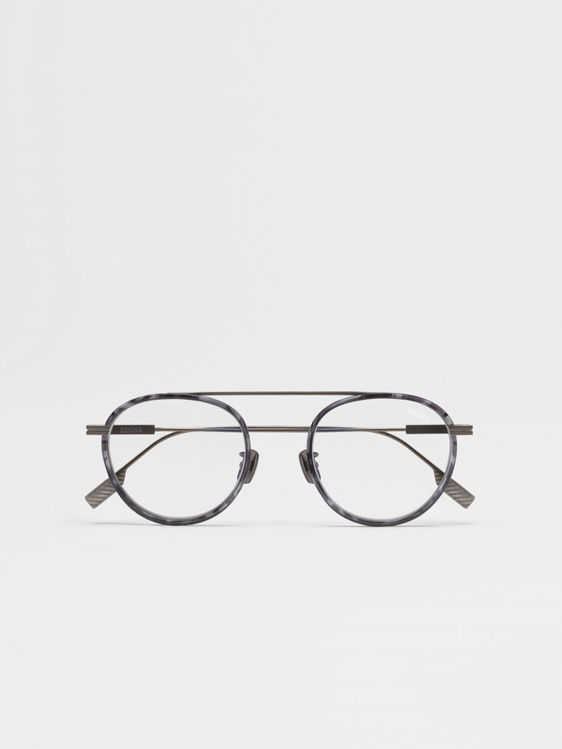 GUNMETAL TITANIUM OPTICAL GLASSES 1