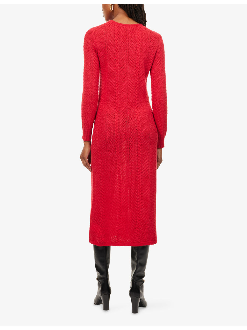 Aire Cable Knit Maxi Dress - 4