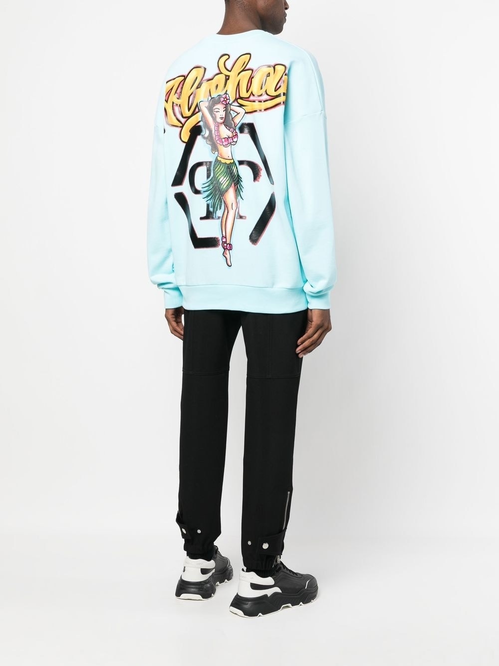 Hawaii-print detail sweatshirt - 2