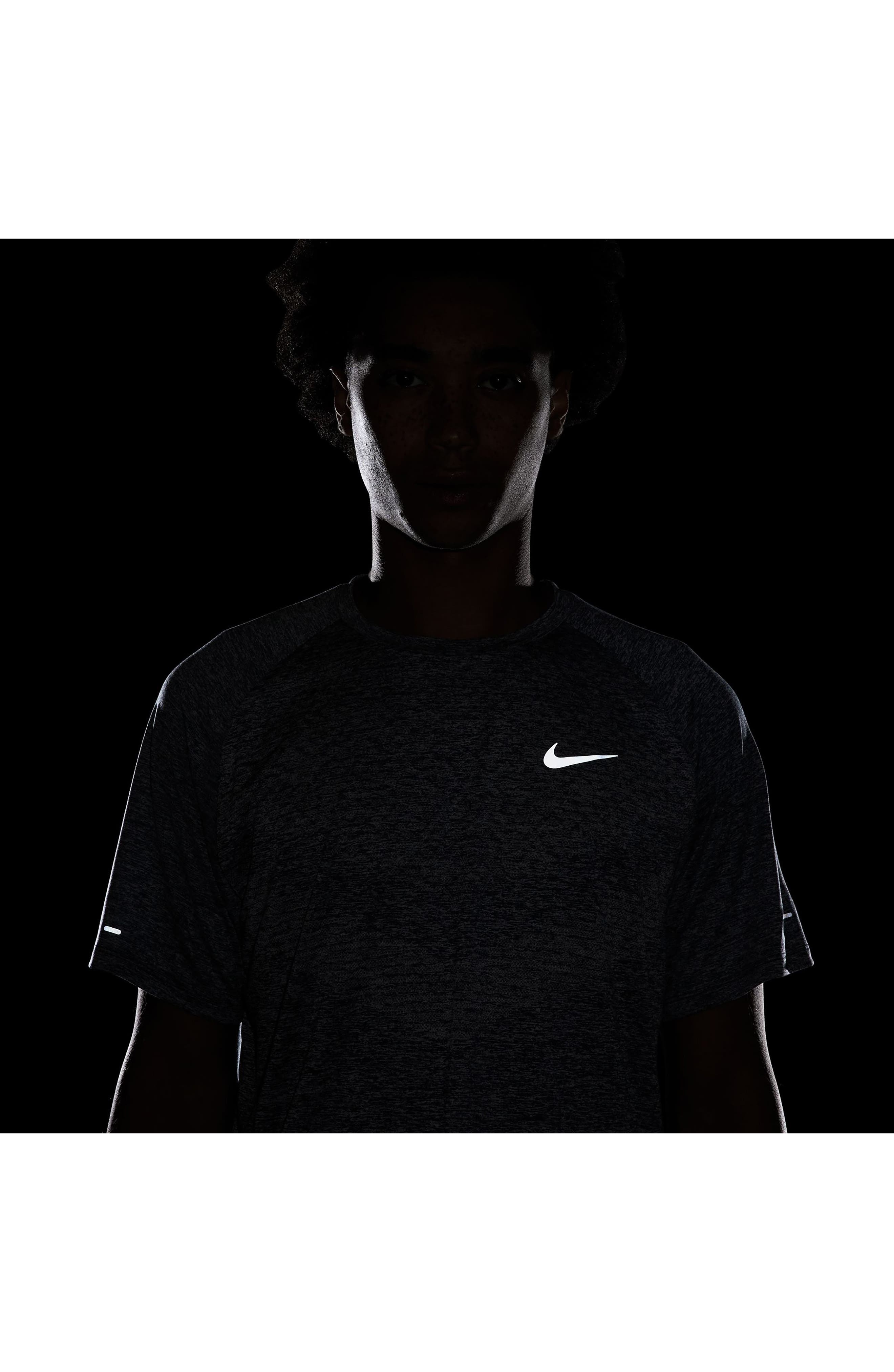 Nike Stride Dri-FIT ADV Running T-Shirt in Thunder Blue/Heather at Nordstrom - 7