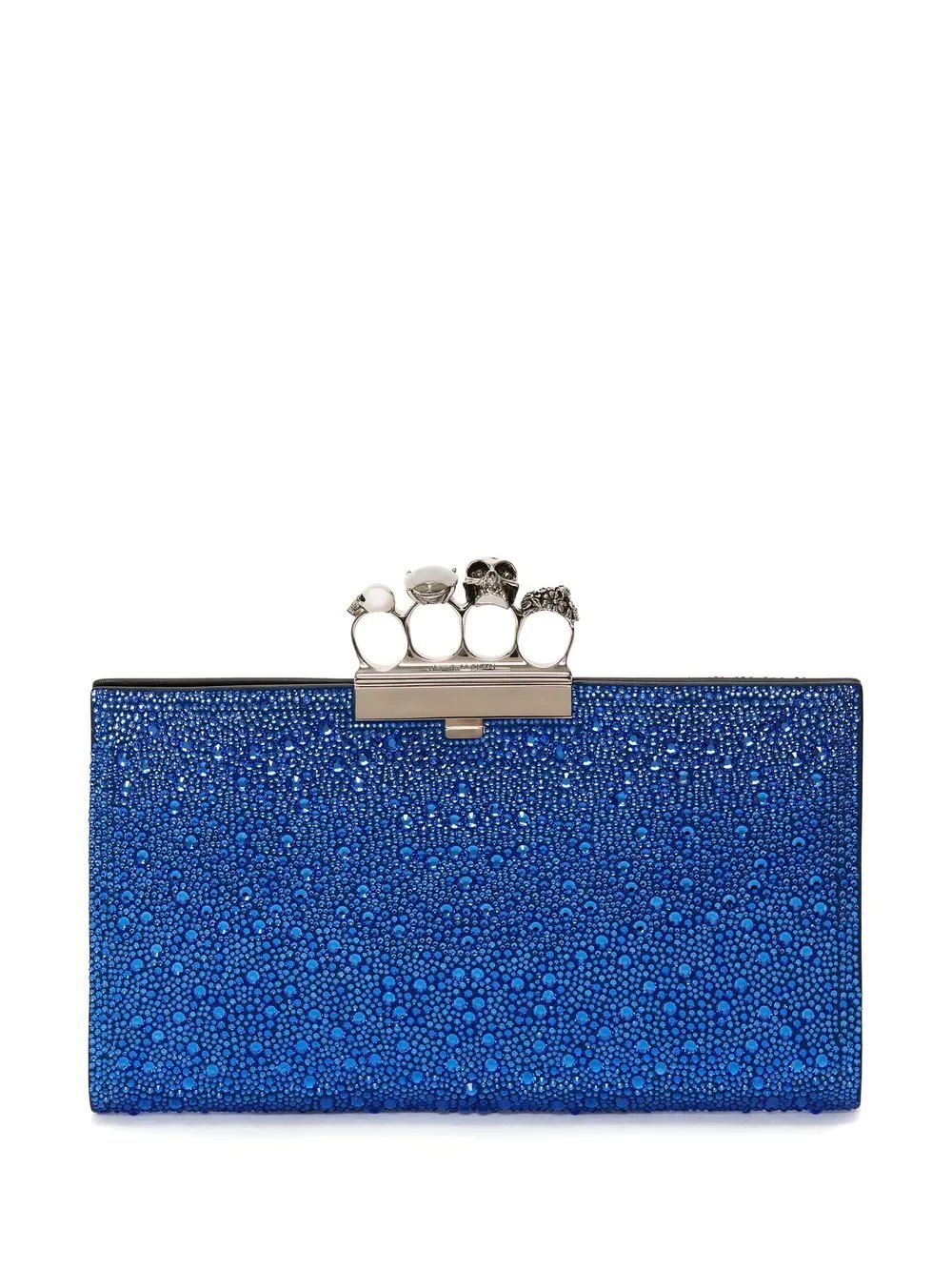 Skull ring glitter clutch bag - 1