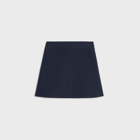 CELINE｜SKIRTS (TRAPEZE MINI SKIRT IN DOUBLE FACED WOOL Women's Trapeze mini skirt in gauffered double wool | CELINE