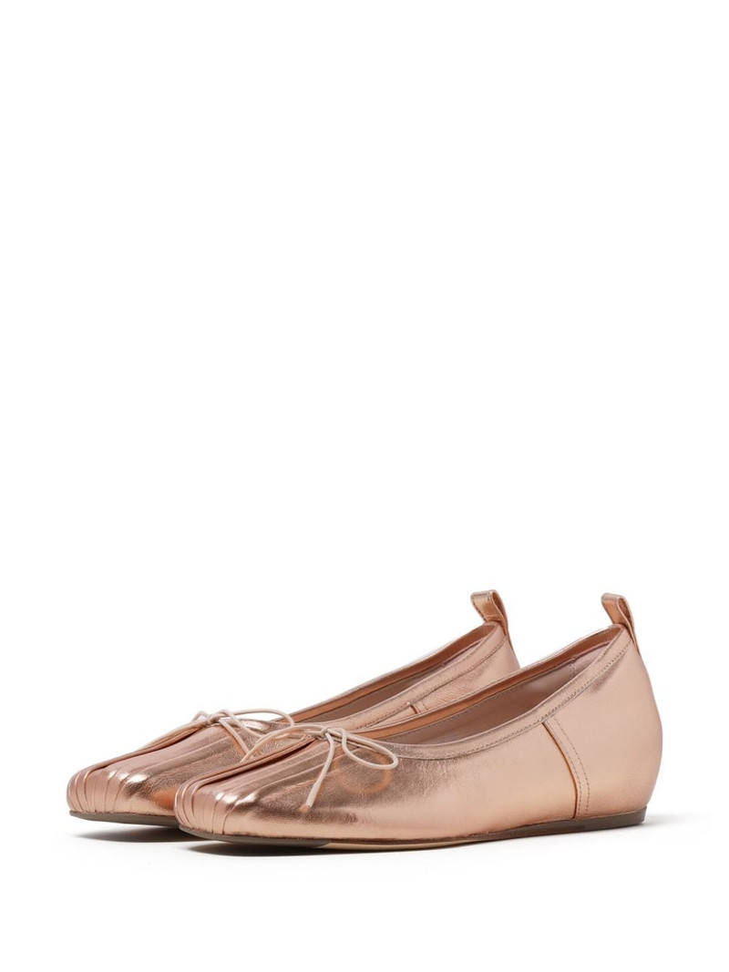 Simone Rocha pleated toe ballerina shoes outlook