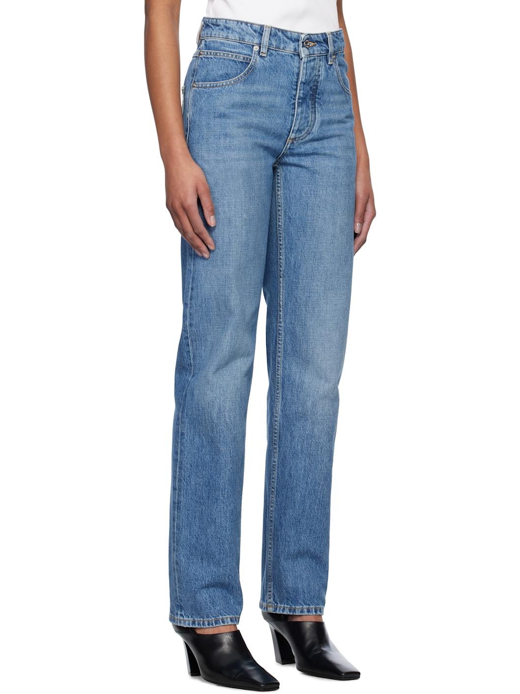 Blue Boyfriend Jeans - 2