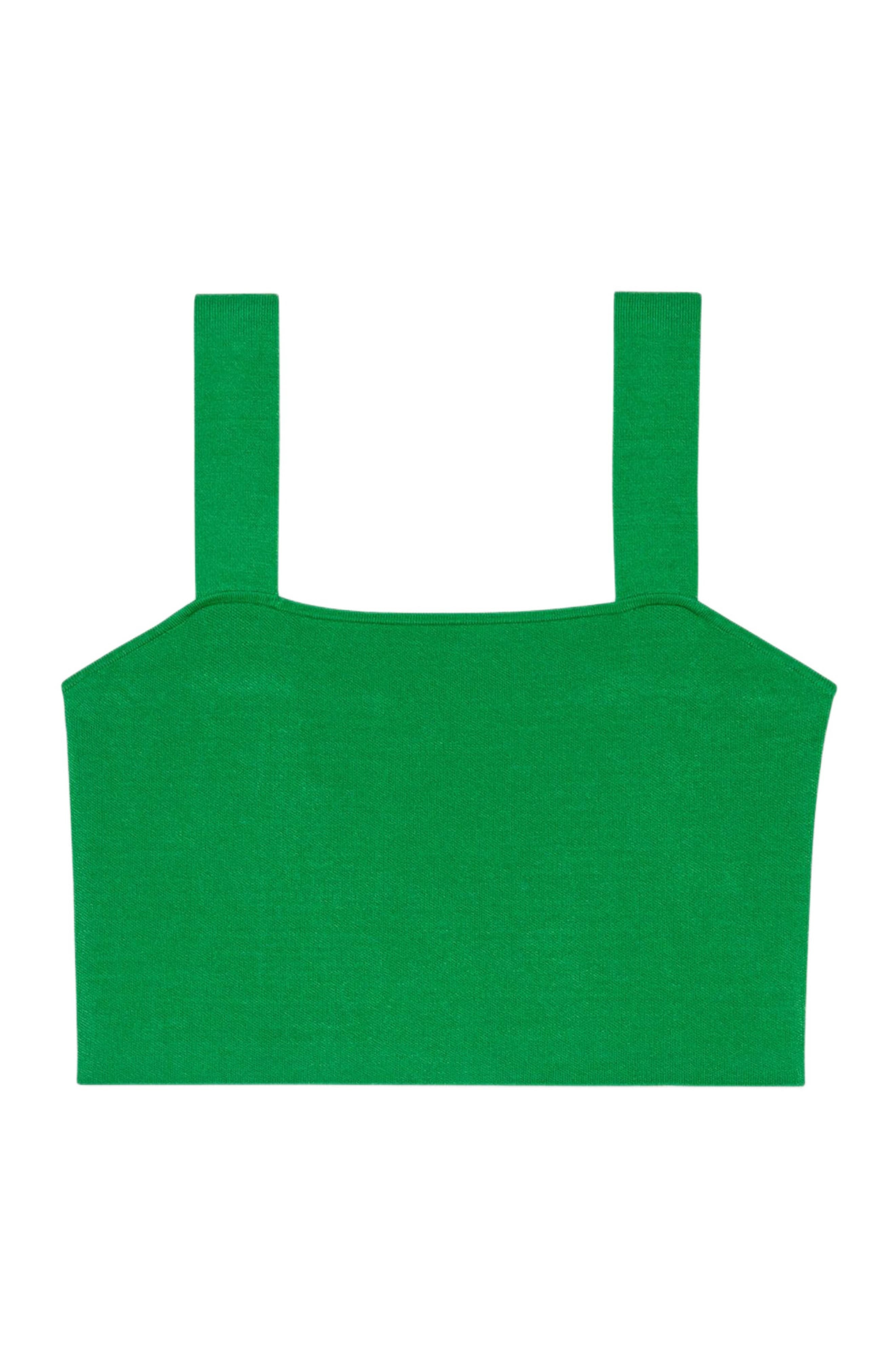 maje Knit crop top in Green at Nordstrom - 6