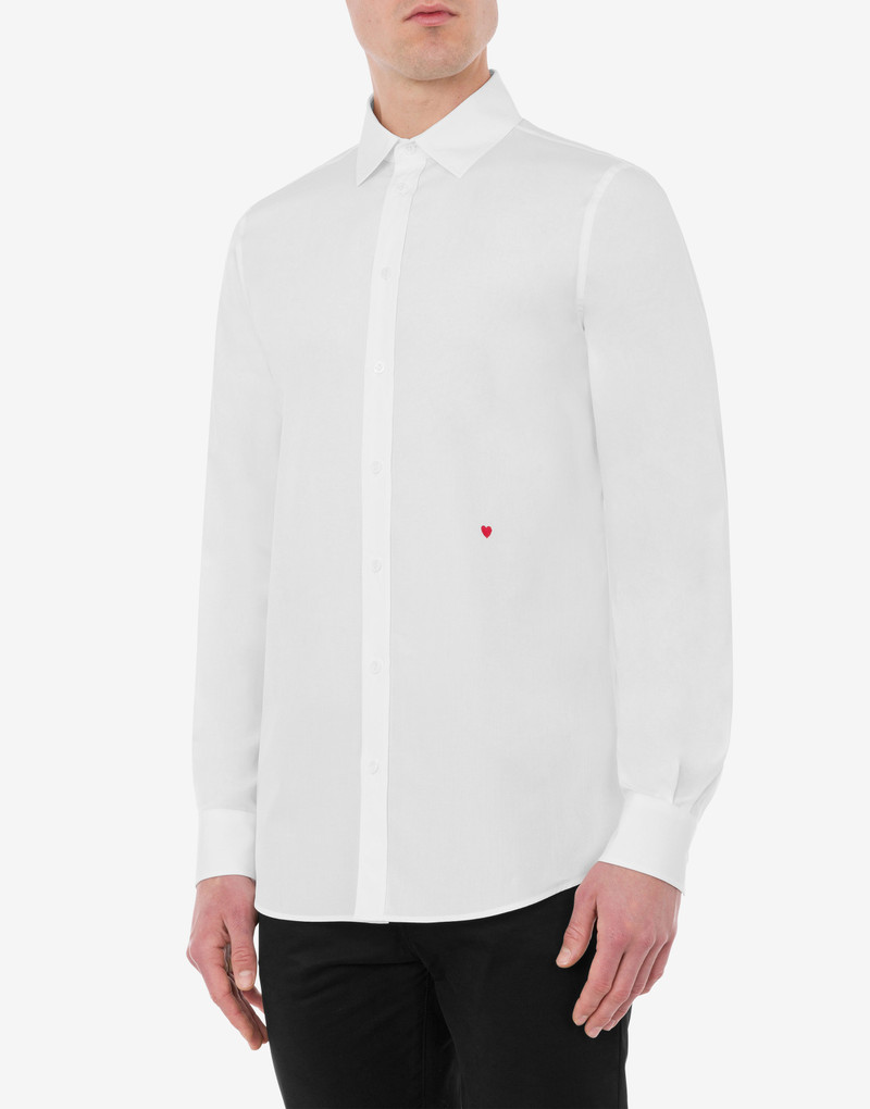 Moschino LITTLE RED HEART POPLIN SHIRT outlook