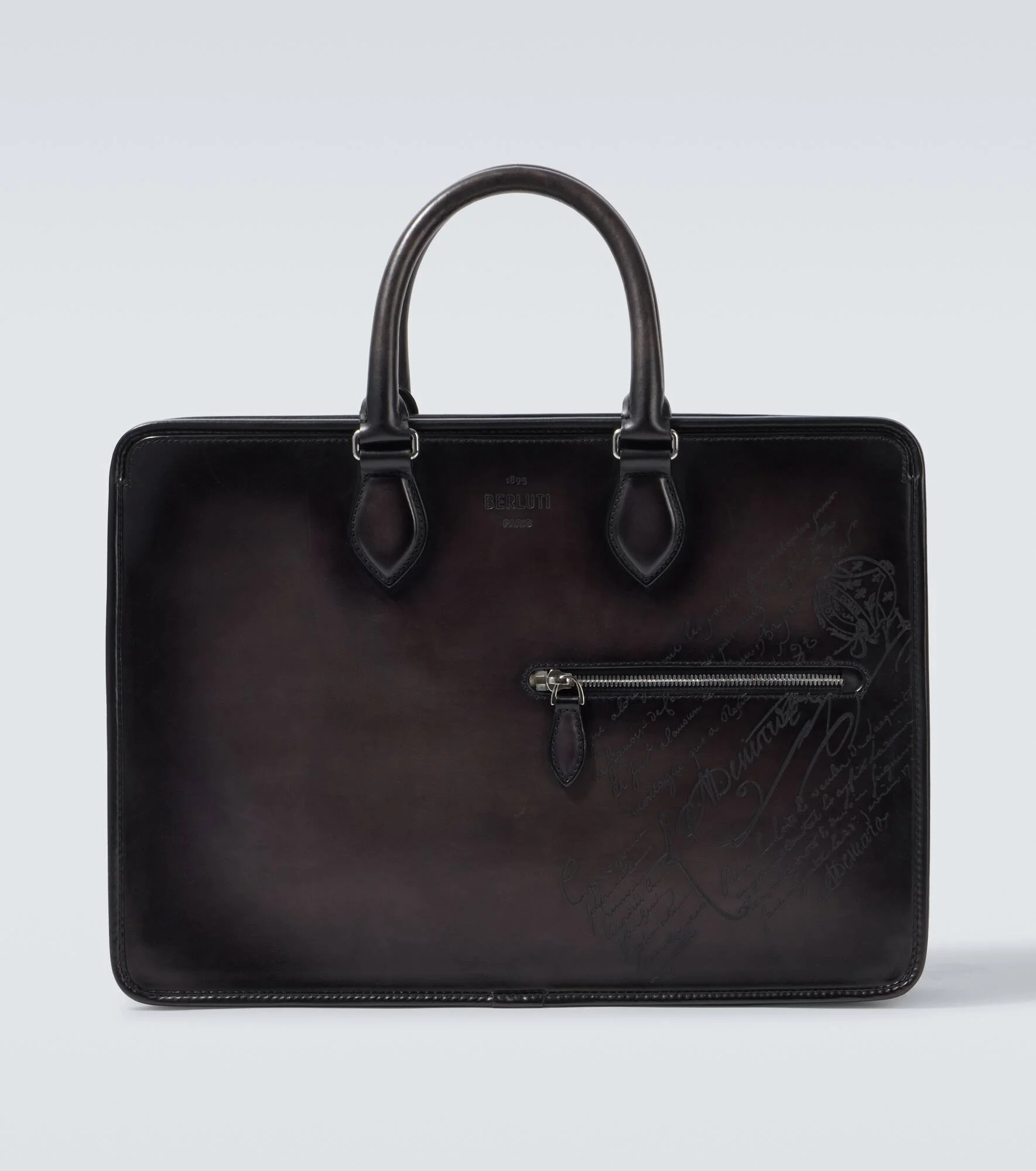 Scritto leather briefcase - 1
