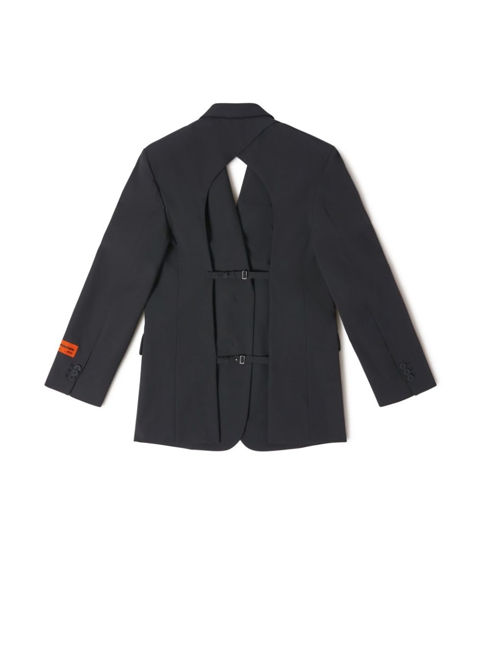 Back Cutout Gabardine Blazer - 6