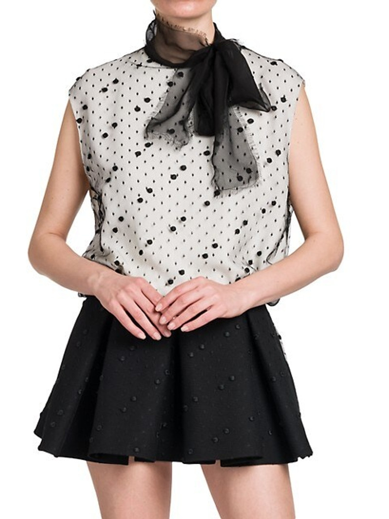 Two-Tone Mesh Mini-Dress 3
