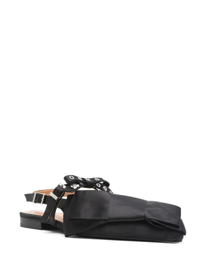 GANNI Big Bow slingback ballerinas outlook