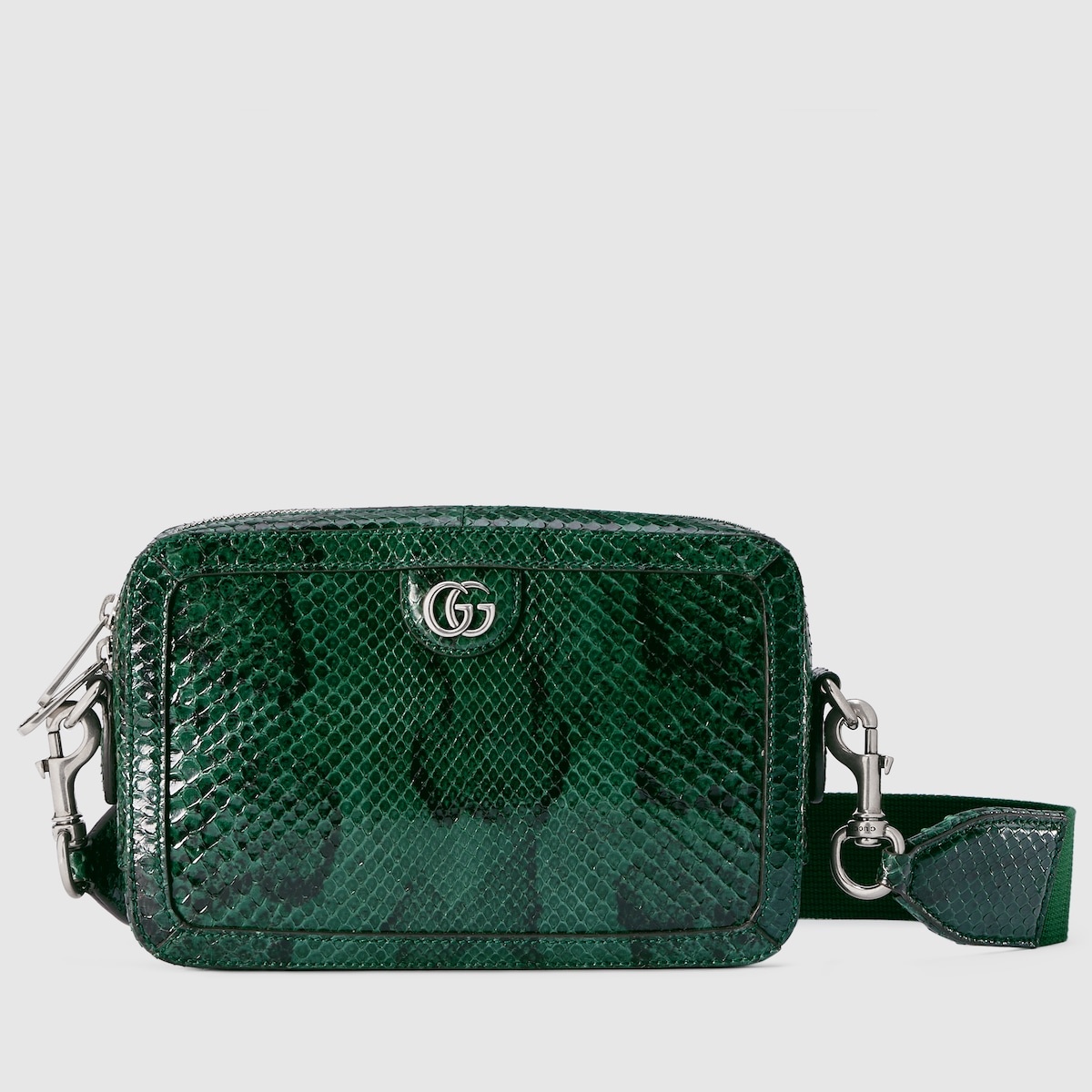 Python crossbody bag with Double G - 1