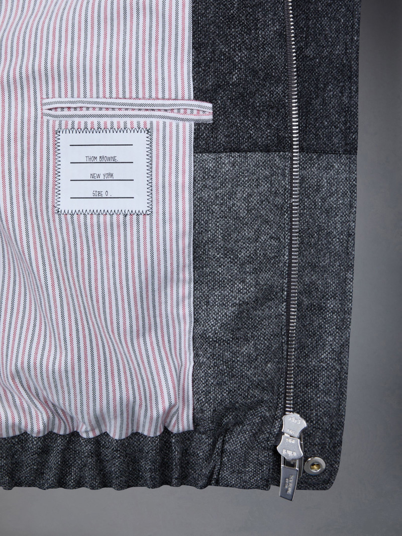 Donegal Tweed Stripe Relaxed Hooded Zip Jacket 4