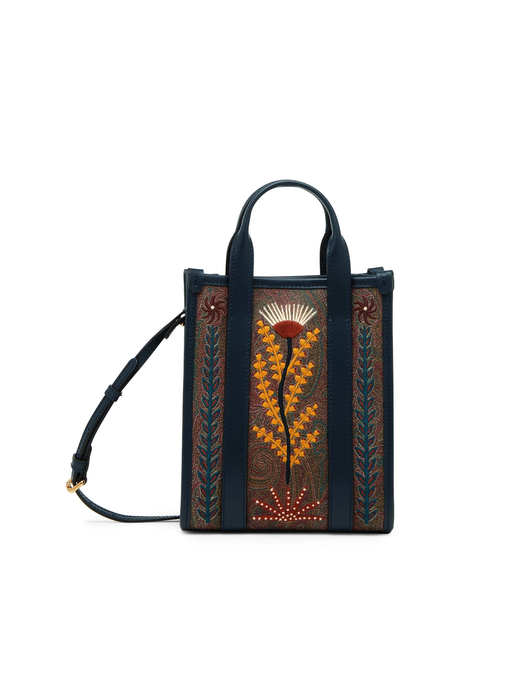 Women's Arnica Extra-Small Signature Paisley Top Handle Bag - Brown - 1