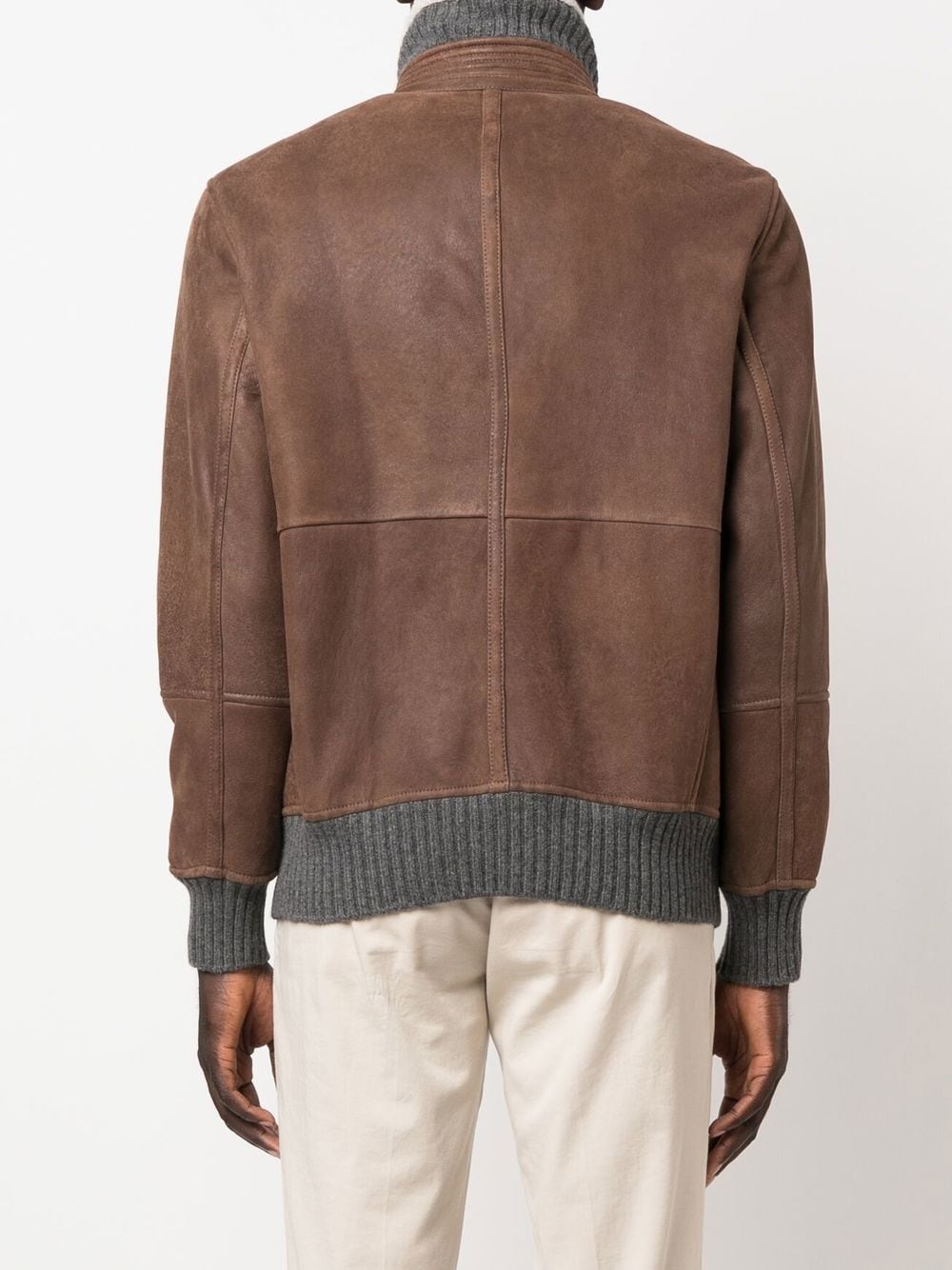 sheepskin bomber jacket - 4