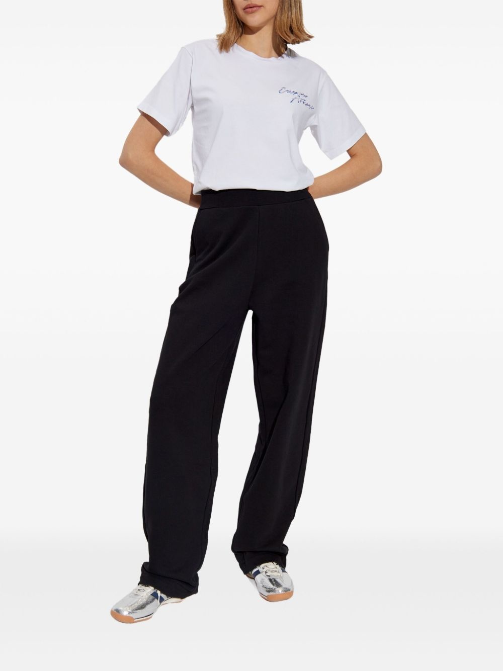 logo-embroidered T-shirt - 2