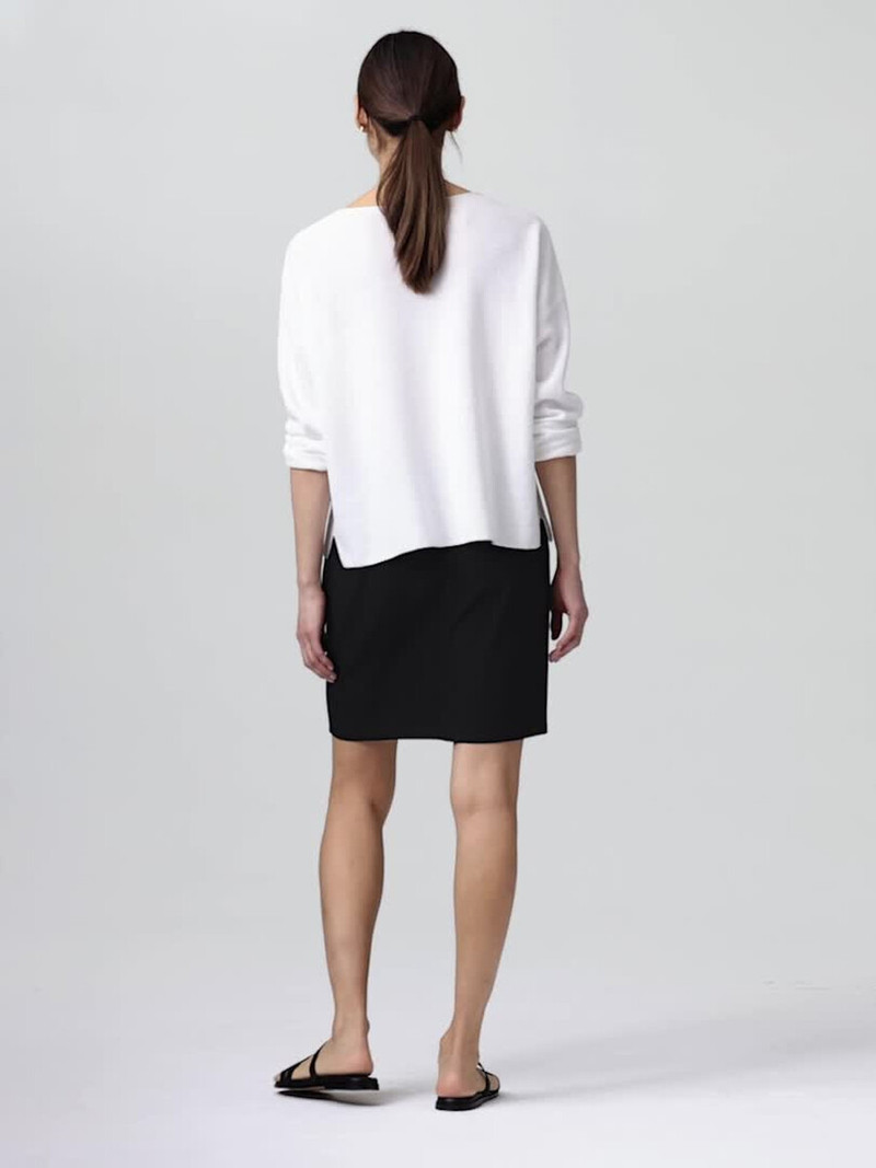 Washable Stretch Crepe Mini Skirt 5