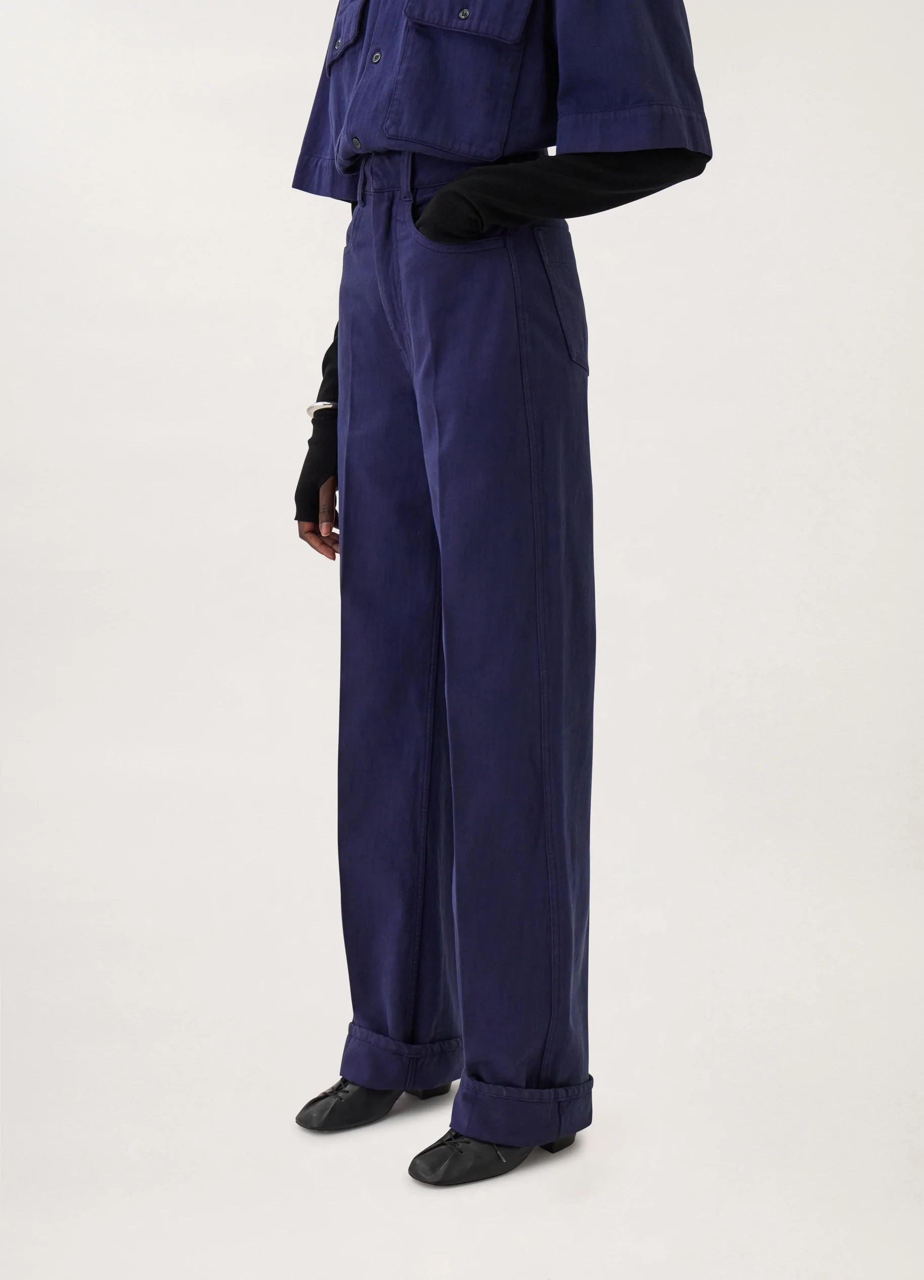 DENIM HIGH WAISTED PANTS
HEAVY GD DENIM - 5