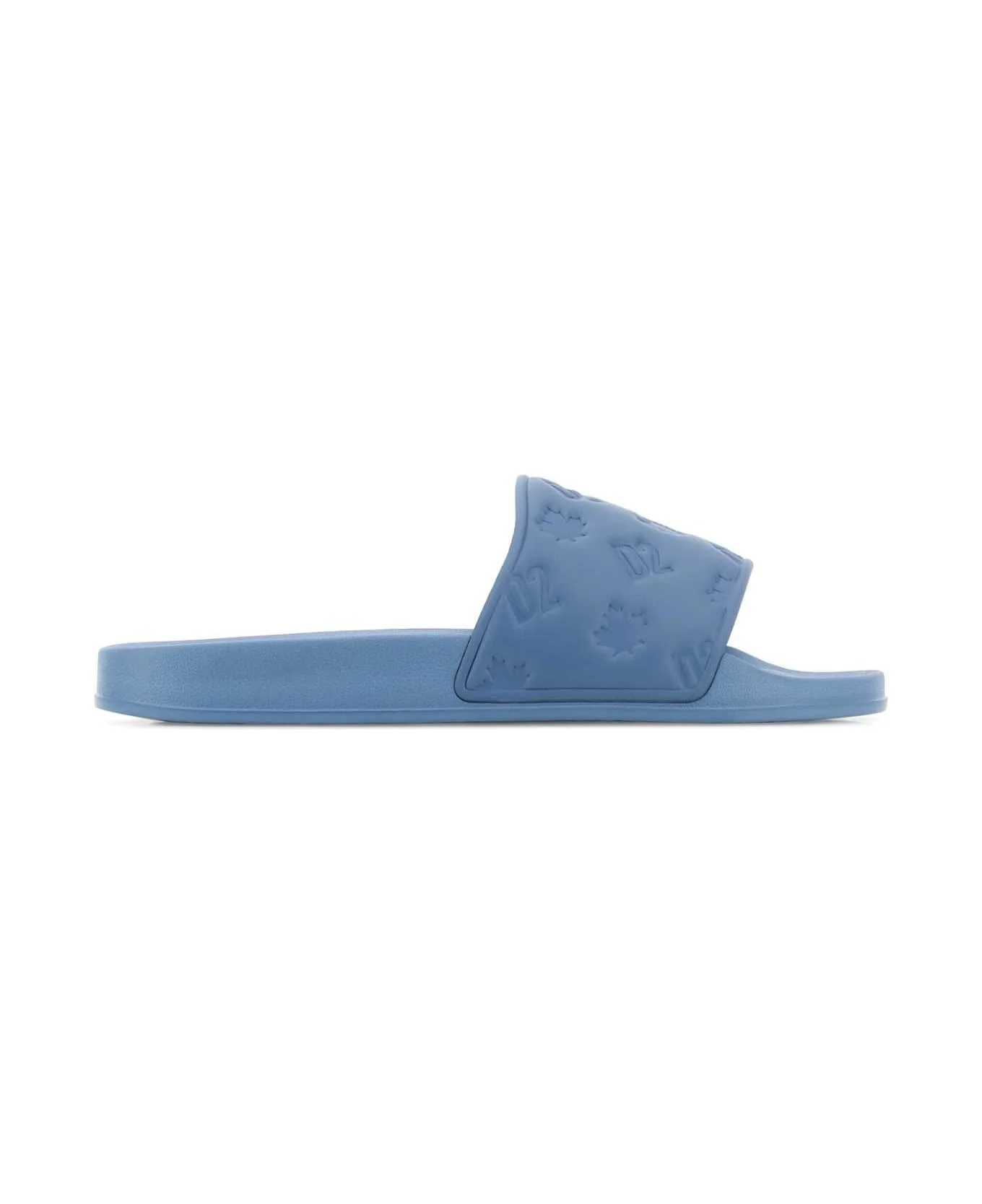 Light Blue Rubber Slippers - 1