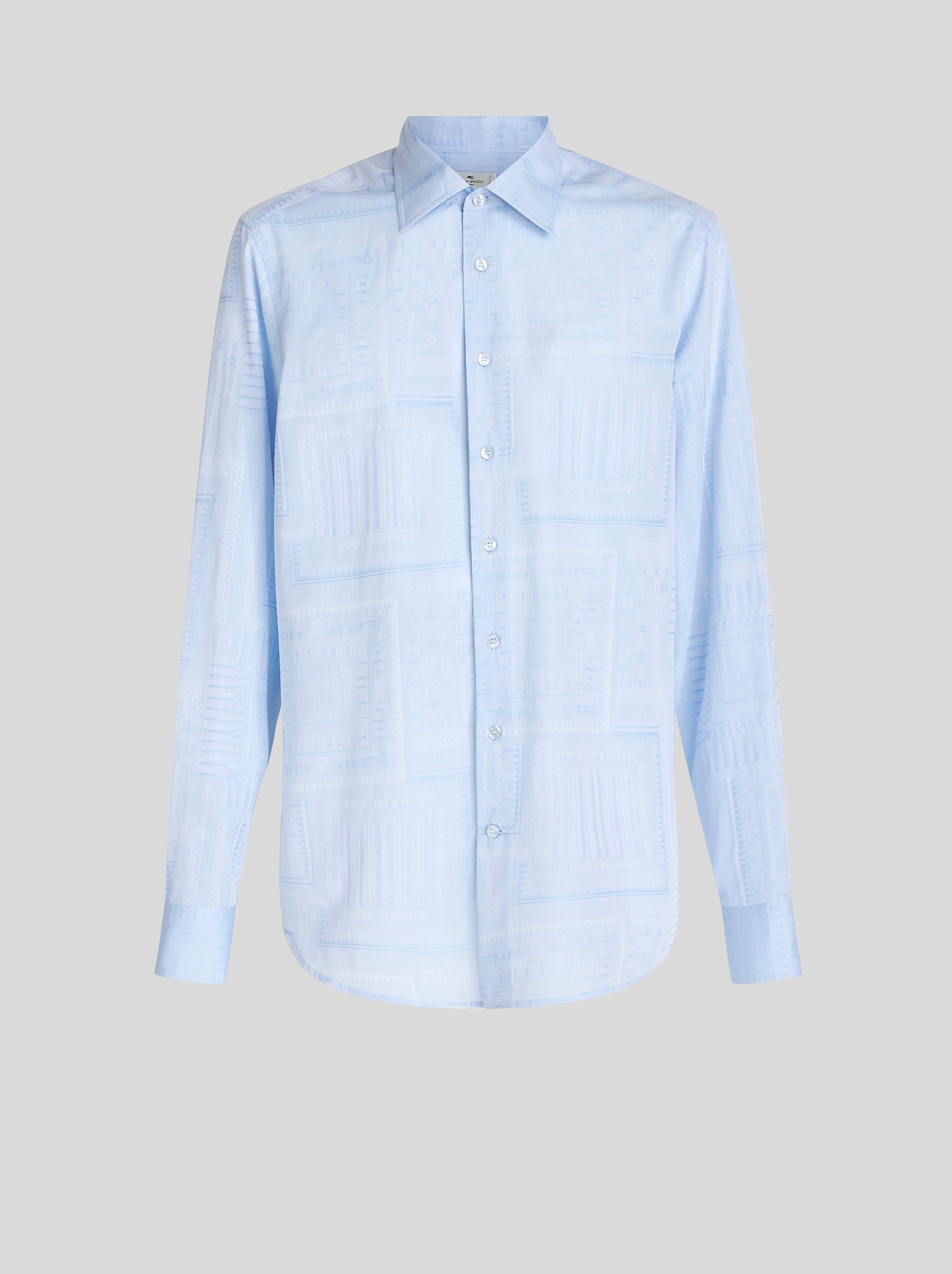 COTTON JACQUARD SHIRT - 1