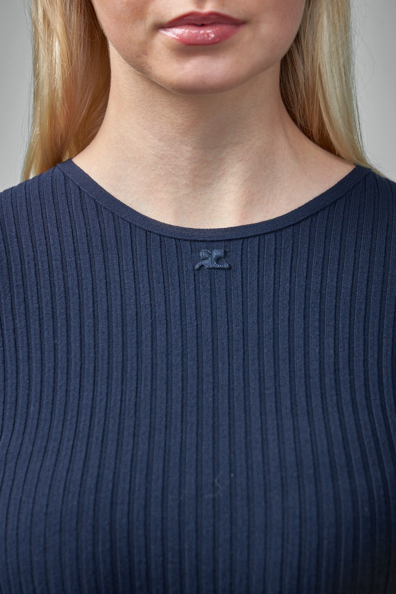 Sweater Lingerie Strap Rib Knit - 4