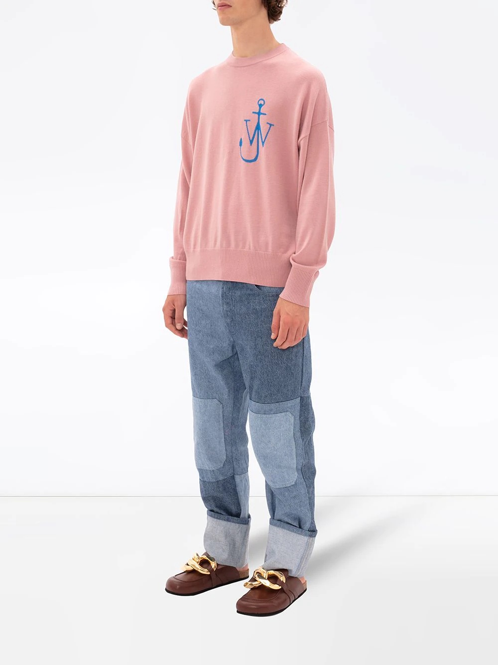 crew neck Anchor motif jumper - 3