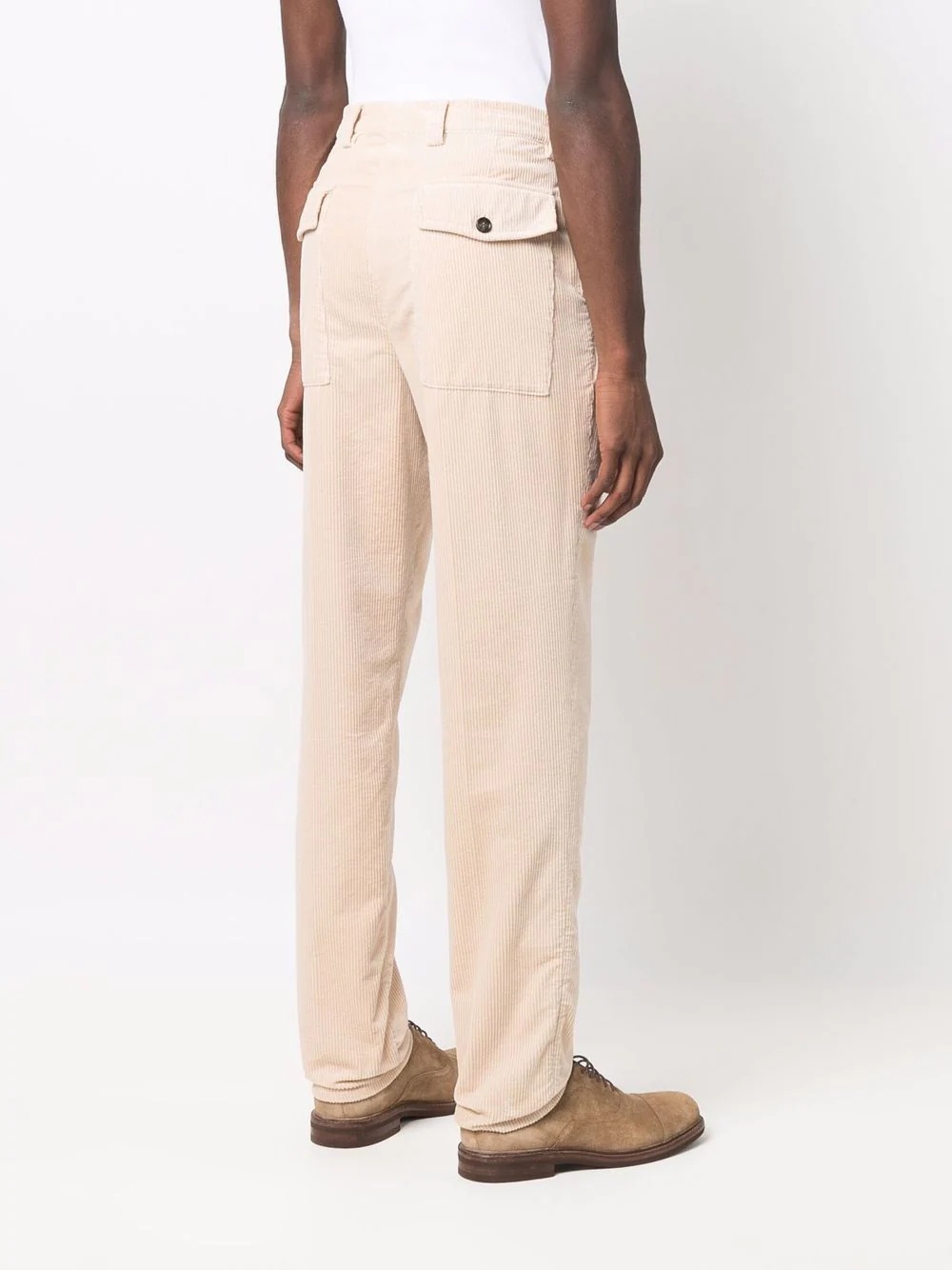 slim-cut chino trousers - 4