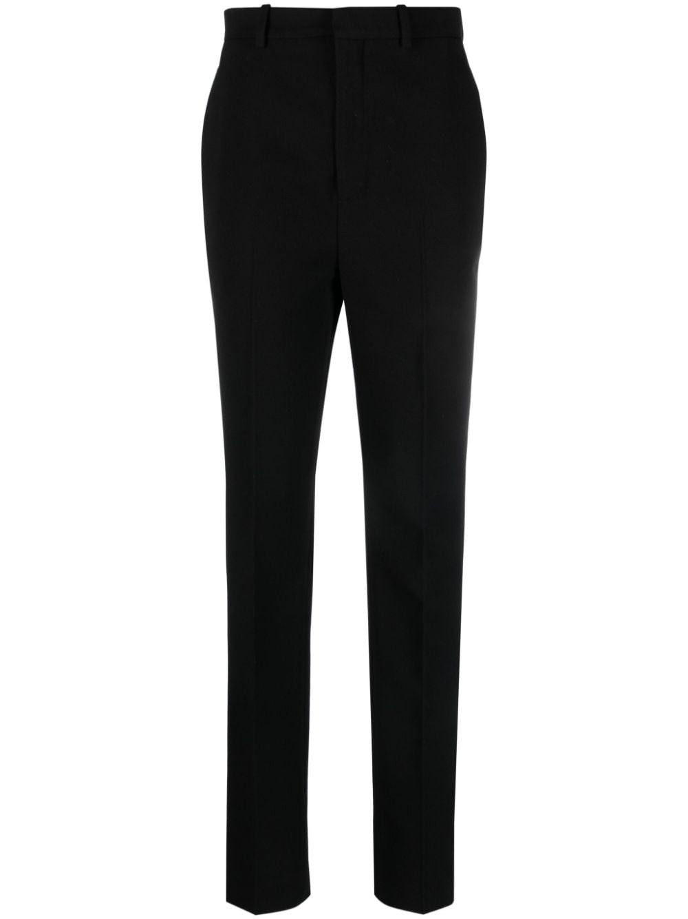 straight-leg wool trousers - 1