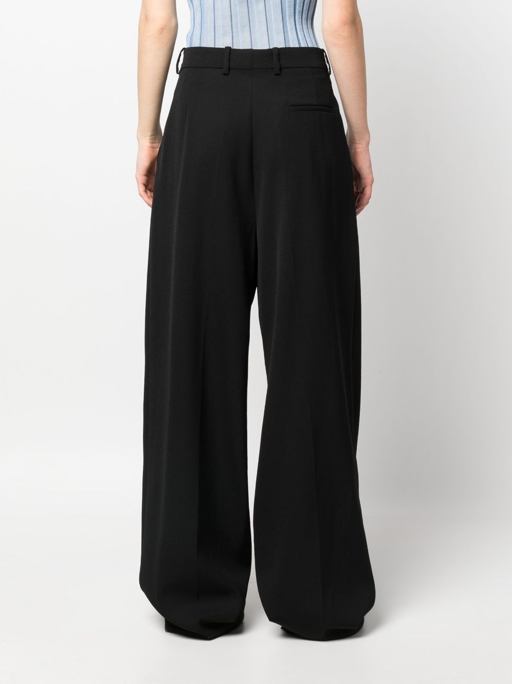 pleated cotton trousers - 4