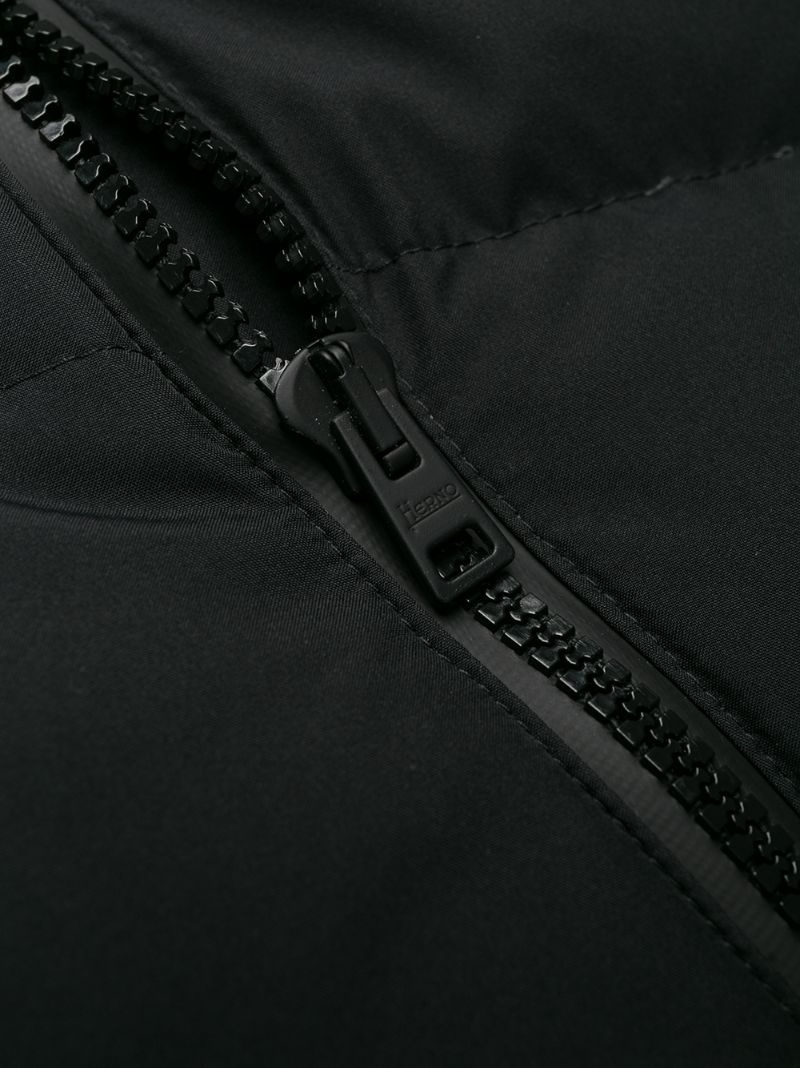 high-neck zip-up padded jacket - 11