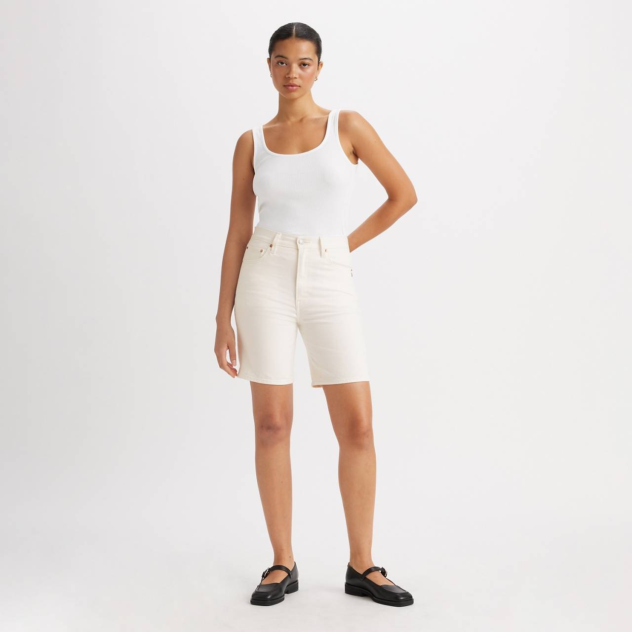 RIBCAGE BERMUDA WOMEN'S SHORTS - 2