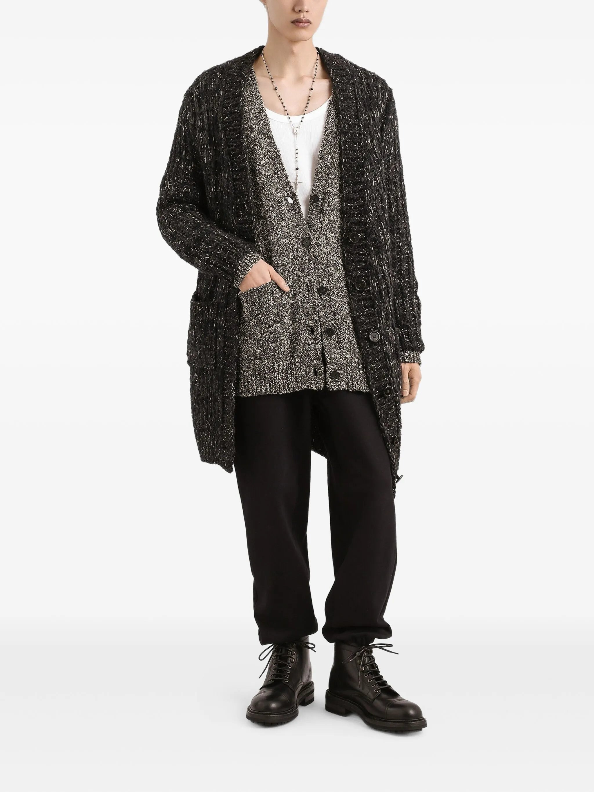 Dolce & Gabbana Marl-knit Cardigan - 2