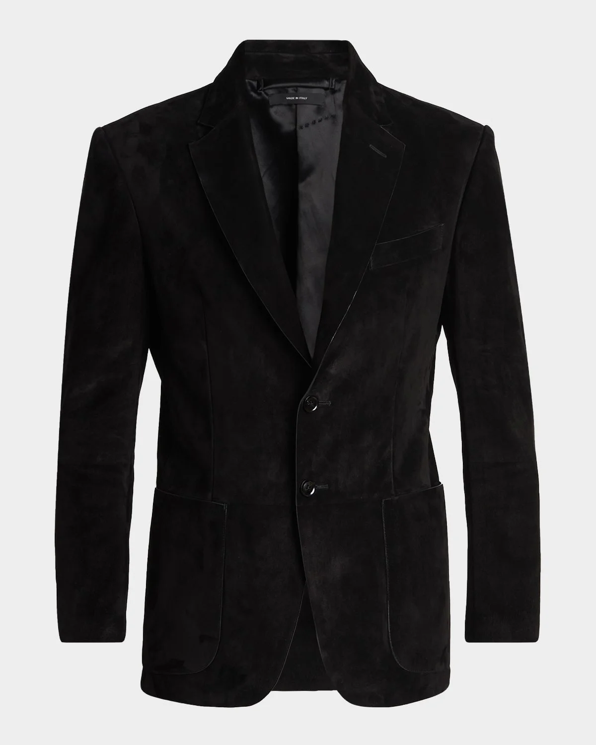 Men & apos;s Suede Single-Breasted Blazer - 1